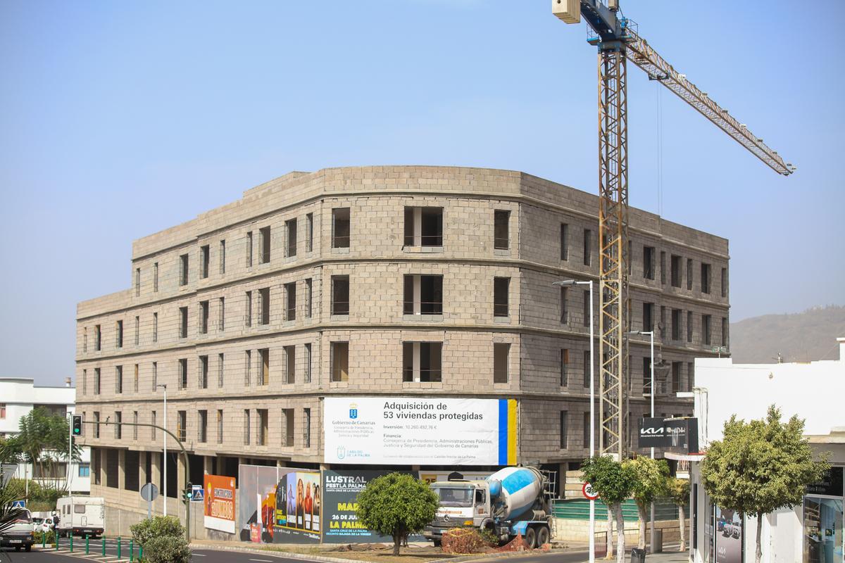 Una promoción de vivienda en construcción.