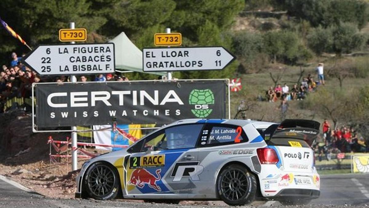 Latvala, durante la última edición del Rally RACC