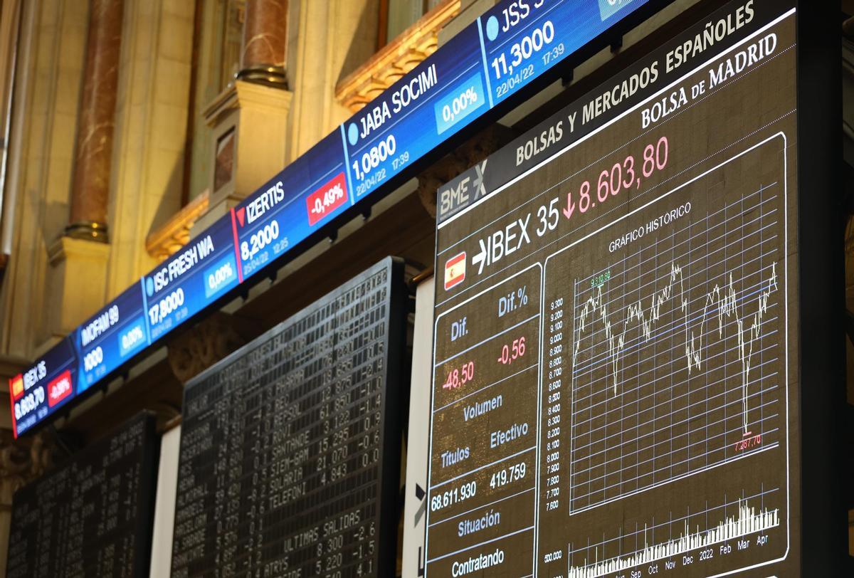 L’Ibex 35 assoleix els 8.500 després de començar el dia amb una pujada del 0,84%