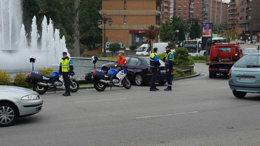 Accidente en la plaza Castilla