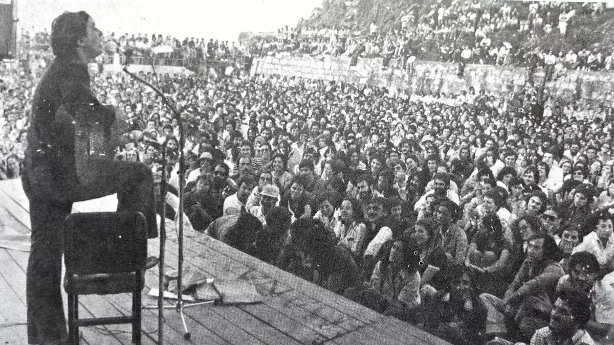 50 años del histórico concierto de Raimon en Ribadesella: "Fue un momento vital inolvidable"