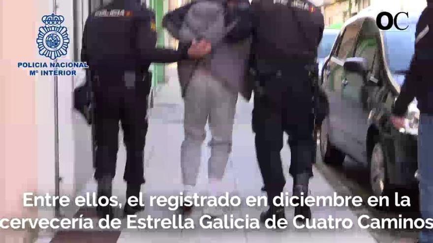 Así fue la detención de los atracadores de la cervecería Estrella Galicia