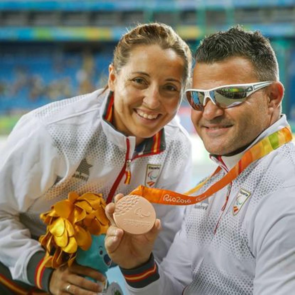Celia Maestre y David Casinos, con el bronce de los Juegos de Río de Janeiro 2016.