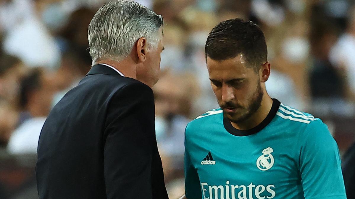 Ancelotti: "A Hazard le falta volver a jugar con la confianza que tenía antes"