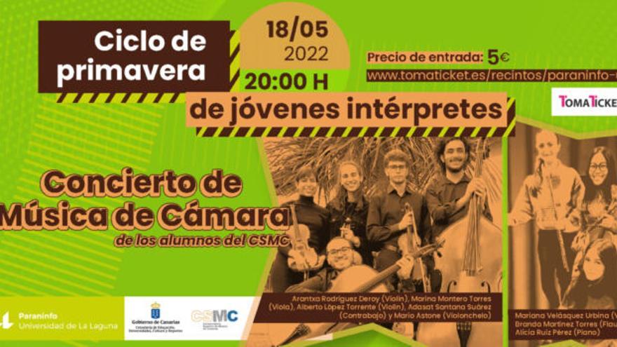 Concierto de Música de Cámara (programa doble). Ciclo de Primavera de Jóvenes Intérpretes