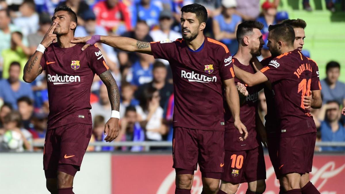 Paulinho logró un golazo que le dio la victoria al Barça en Getafe