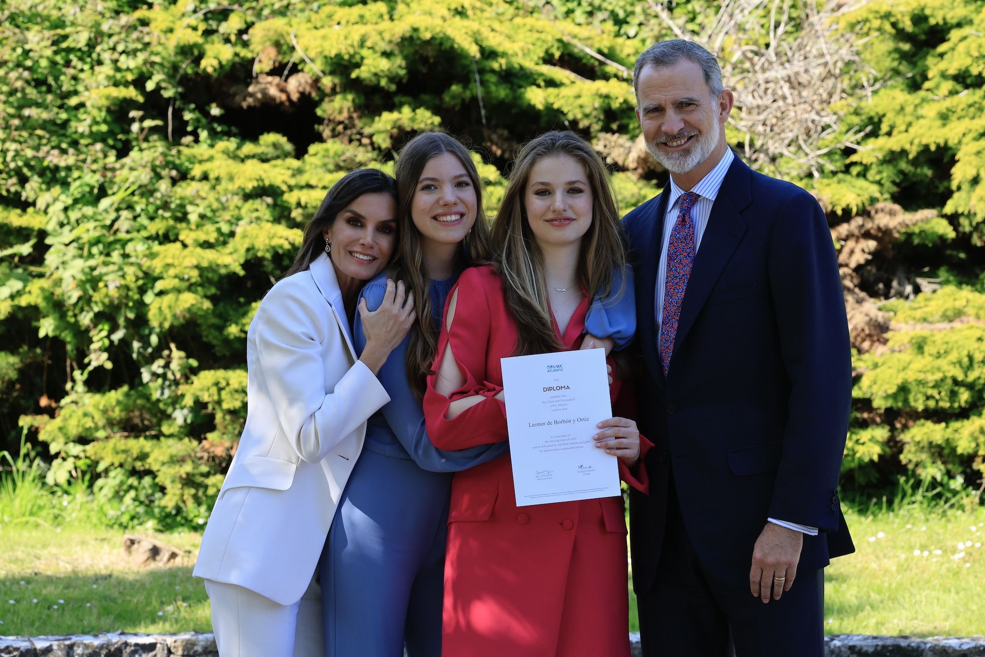 Princesa Leonor mechas graduación