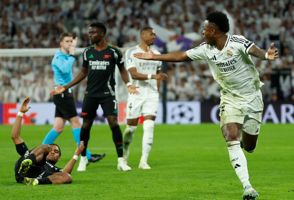 Vinicius, en el Bernabéu