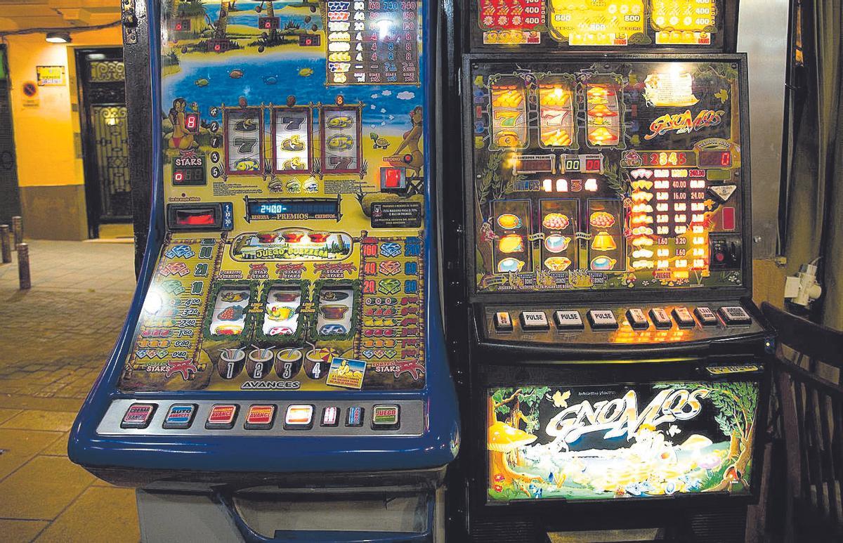 Unas máquinas tragaperras.