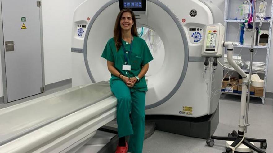 María García hizo la especialidad de Radiología en el Reina Sofía y después se quedó contratada.