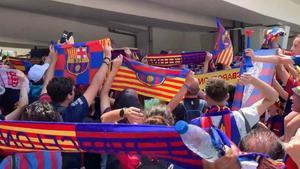 Ambientazo azulgrana en Lisboa antes de la final de la Liga de Campeones