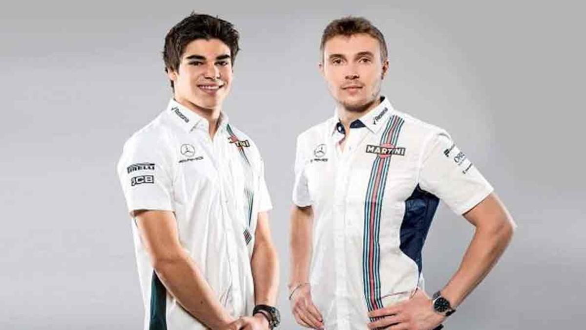 Stroll y Sirotkin, a la derecha, serán la pareja de pilotos de Williams en 2018