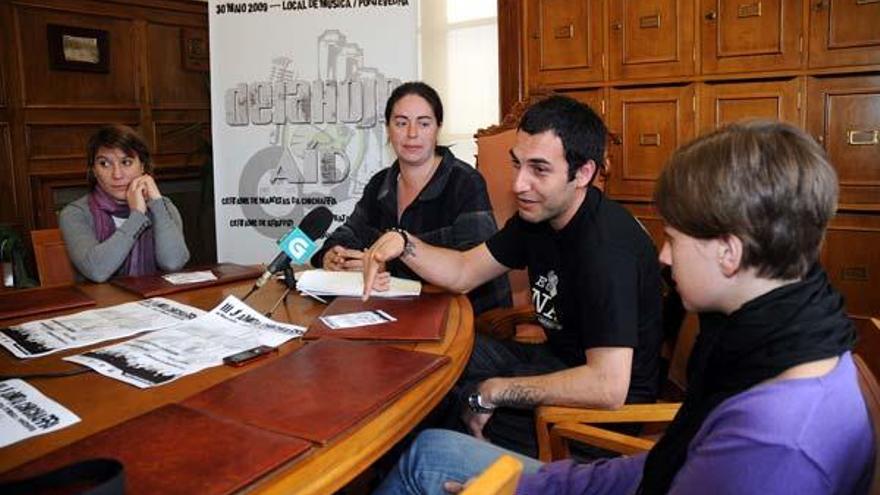 Presentación, ayer, de la nueva edición del festival Jam da Chicharra.