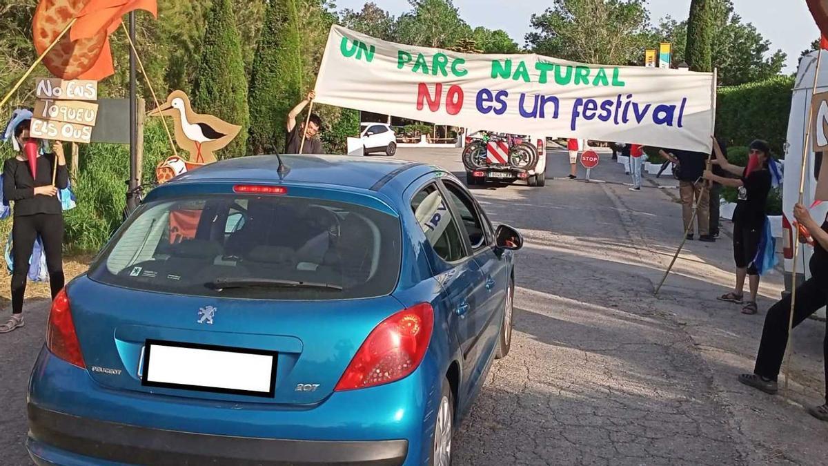 La protesta dels ecologistes, el maig de 2022.