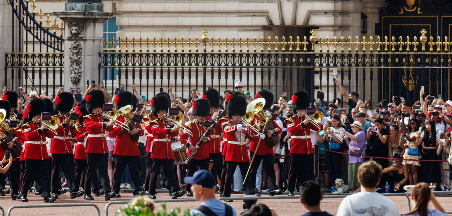 Ceremonia de cambio de guardia en el Palacio de Buckingham
