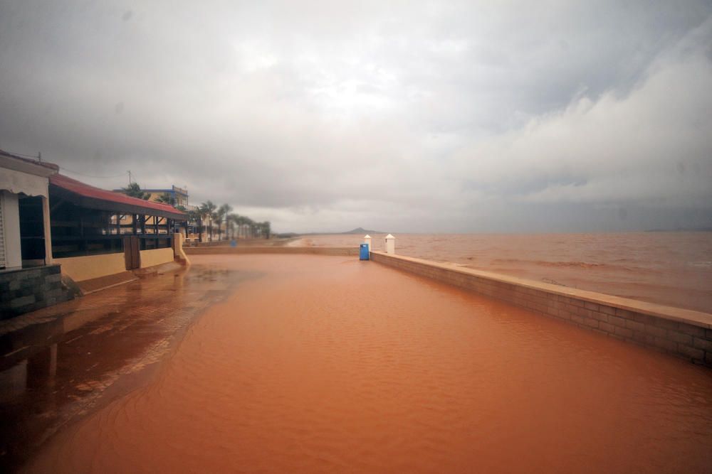 Las consecuencias de las lluvias en el Mar Menor