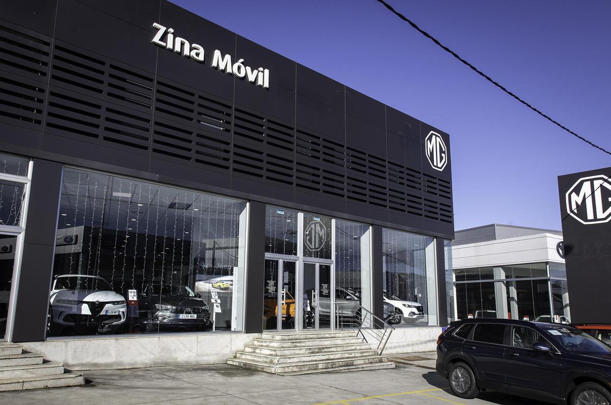 Fachada del concesionario oficial de la marca china MG en Vigo.