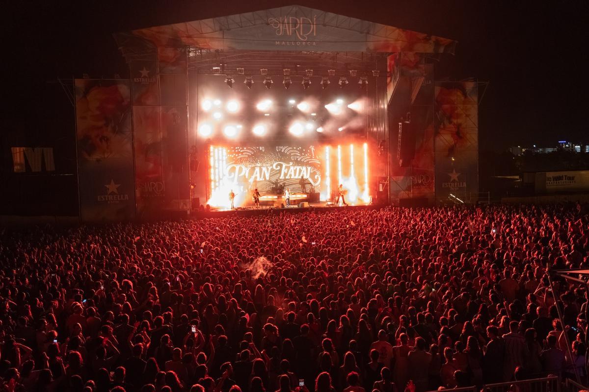Concierto de Dani Fernández en Es Jardí el pasado verano