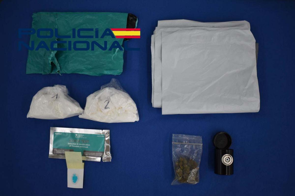 Droga incautada al conductor que la llevaba de Plasencia a Béjar.