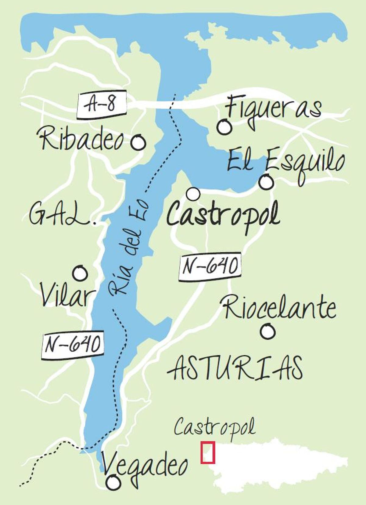 mapa castropol