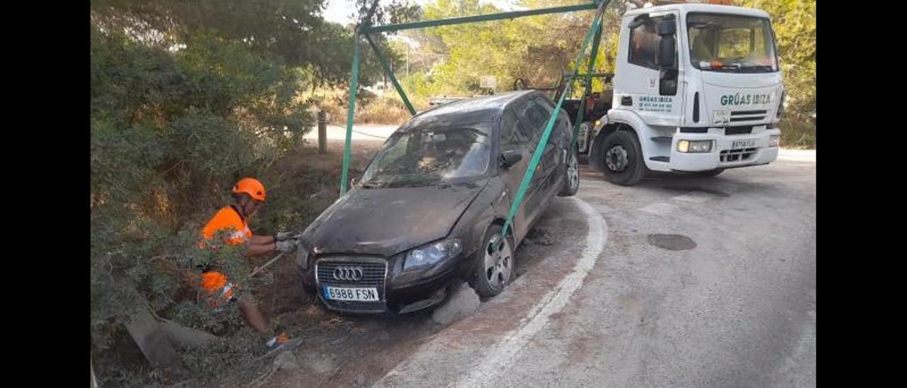 El coche tras el accidente. | D.I.