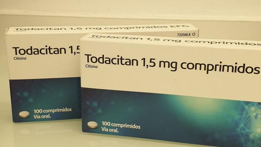 Cajas de Todacitan en una farmacia de Zaragoza, esta semana.  | EL PERIÓDICO