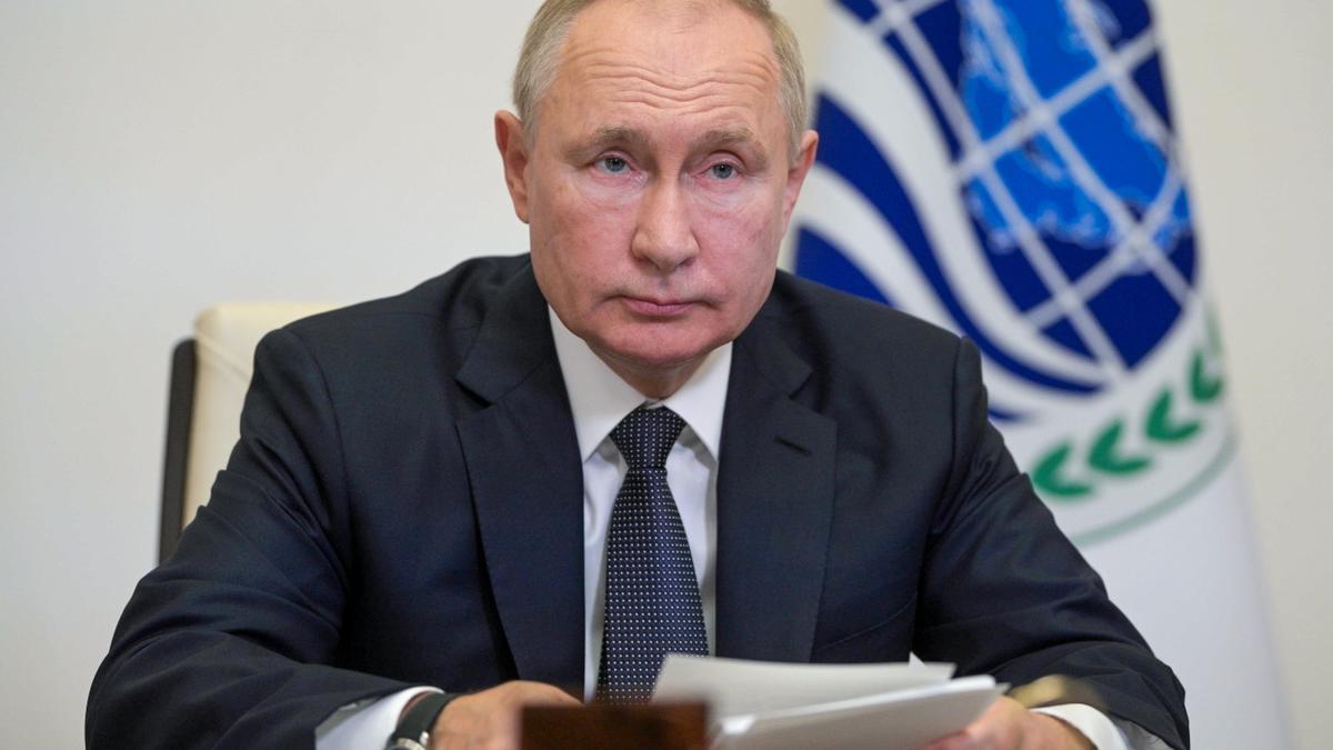 Putin, durante una videoconferencia este viernes.