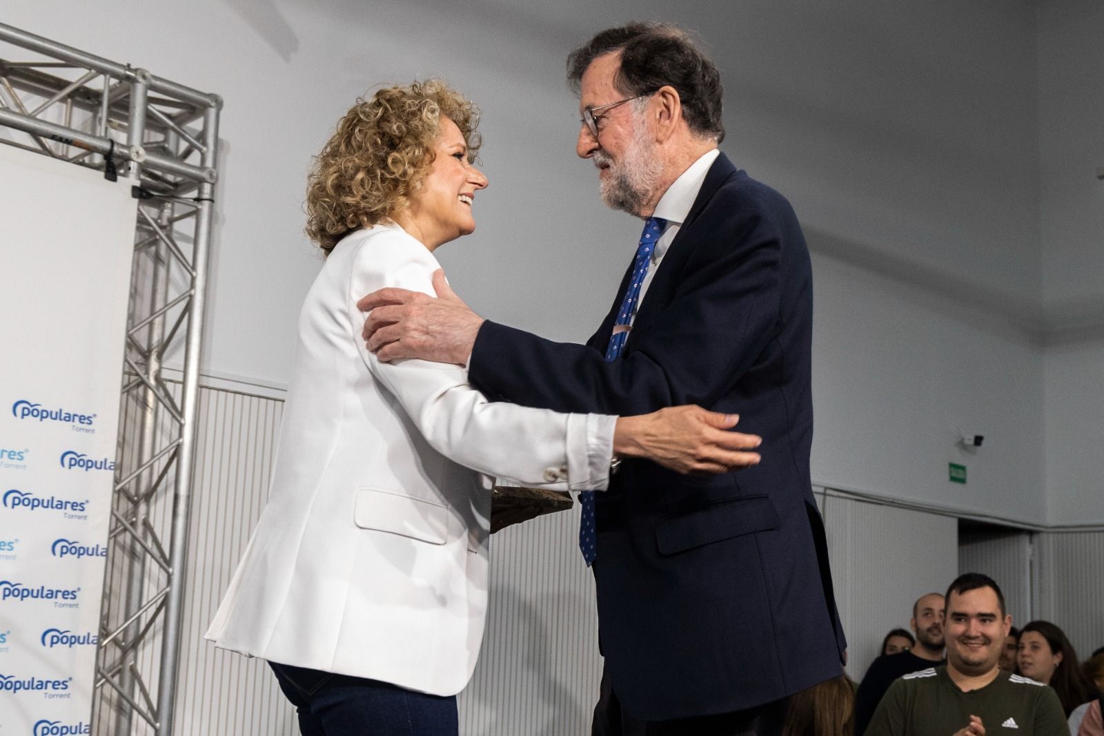 Rajoy apadrina el acto de la candidata por el Partido Popular en Torrent, Amparo Folgado