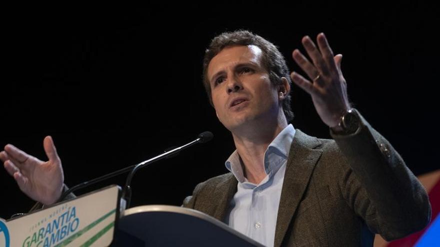 El presidente del PP, Pablo Casado.