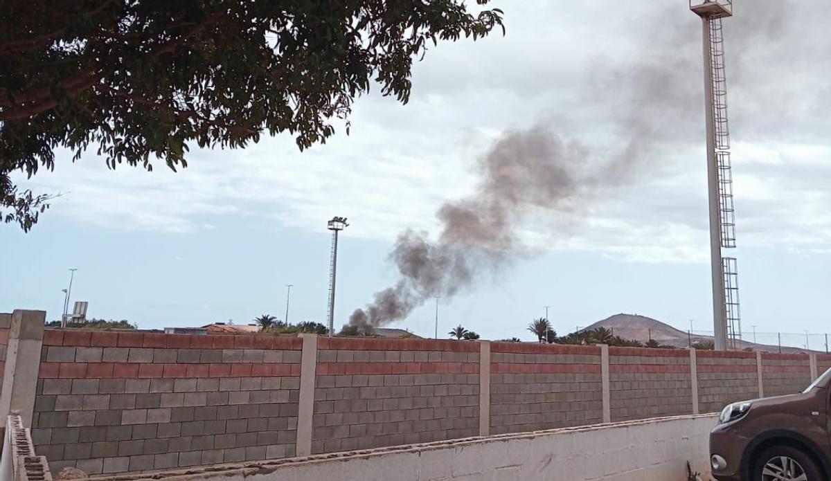 Arde un invernadero en Agüimes