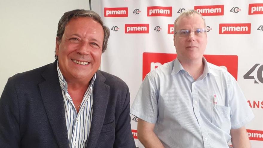 José Antonio Berenguer socio fundador de Fuel Marketing, y el vicepresidente de PIMEM, Rafel Matas