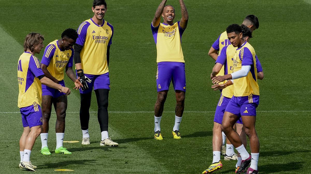 Courtois ya es uno más de los entrenamientos del Madrid