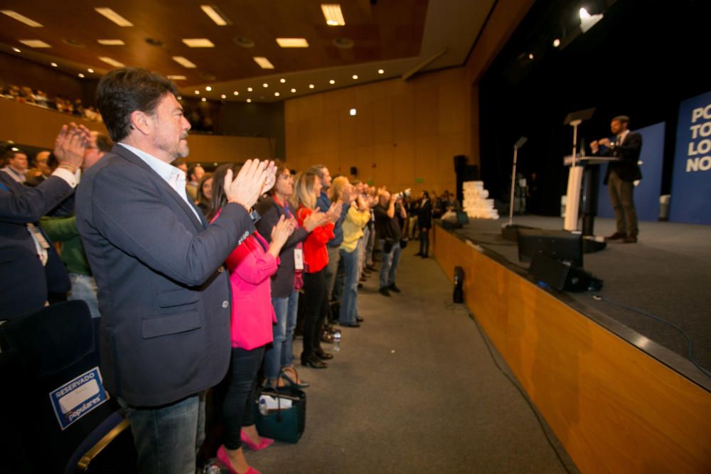 Pablo Casado centra su campaña en la economía durante un acto del PP celebrado en Alicante