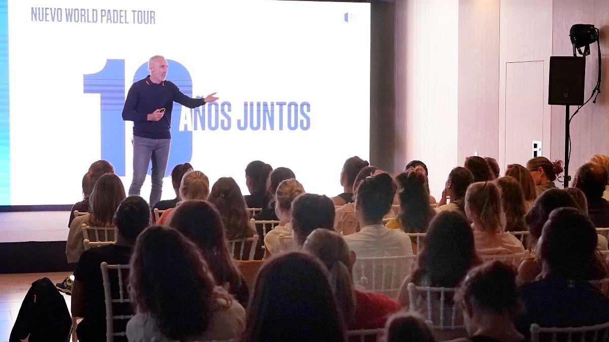 Àlex Corretja, durante la presentación