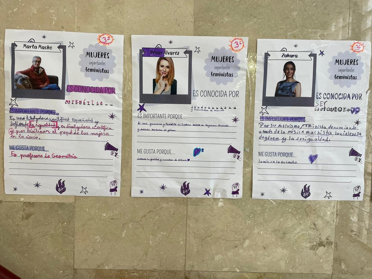 Dones inspiradores per a que l'alumnat del CEIP Jesús de València puga somniar què vol ser de major.