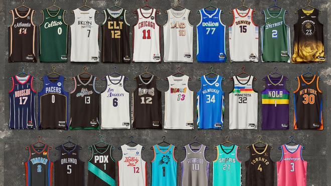 Todas las camisetas City Edition NBA