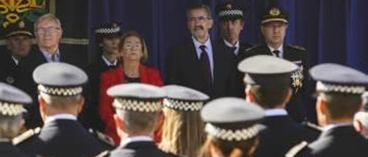 Un acto de la Policía de València, en una imagen de archivo.