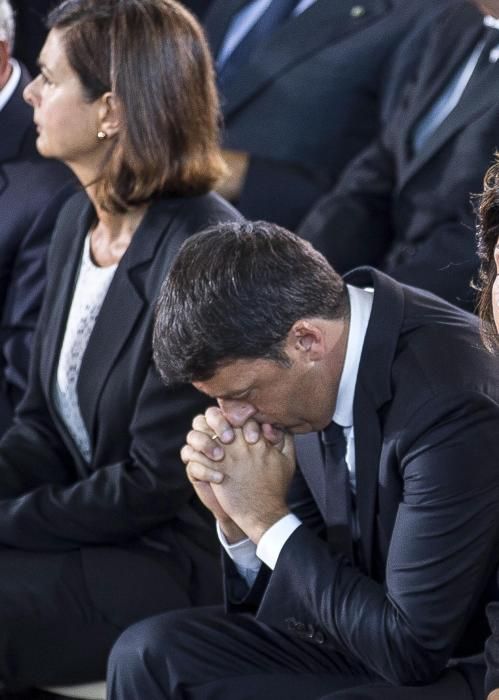 Funeral por las víctimas del terremoto de Italia