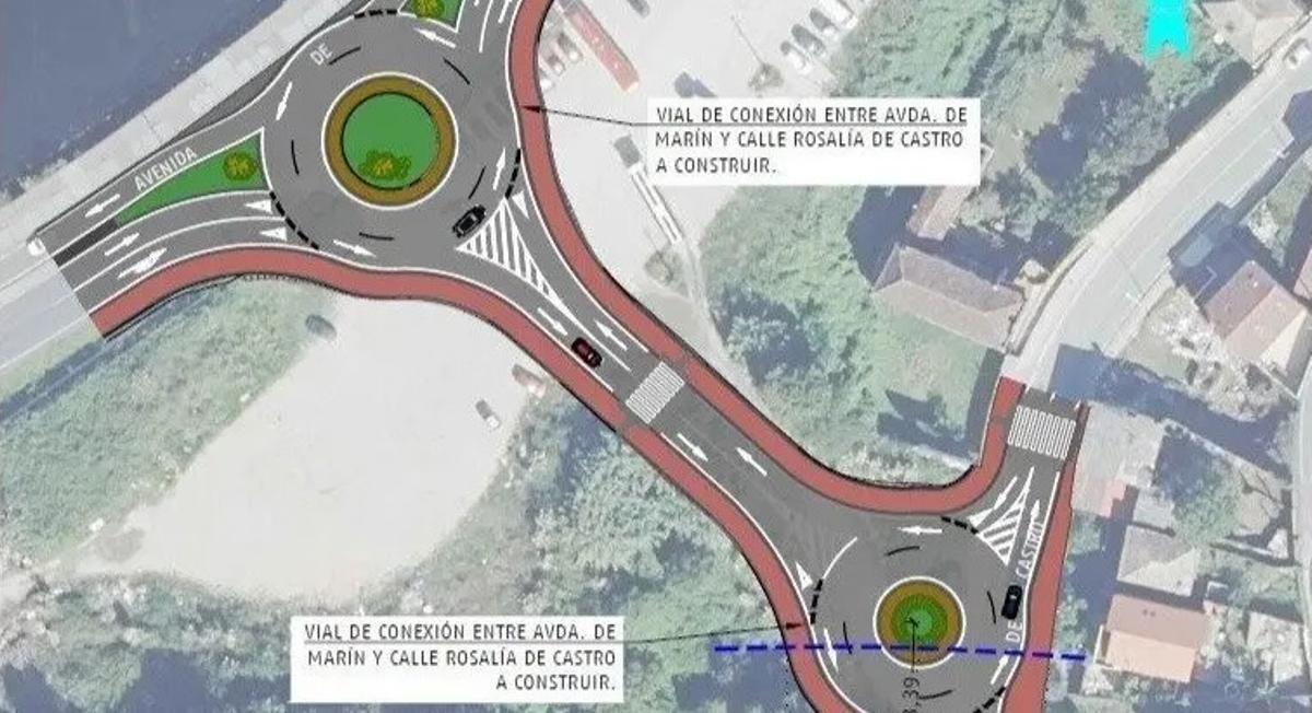 Plano del «bay pass» por el «solar de los circos»
