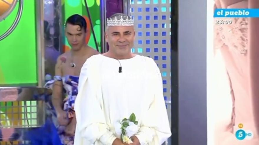 Jorge Javier, vestido de Tamara Falcó el día de su boda.