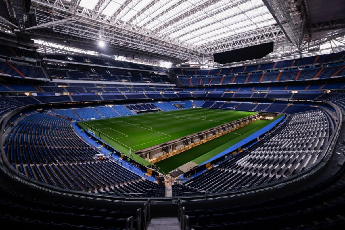 Imagen del Estadio Santiago Bernabéu.