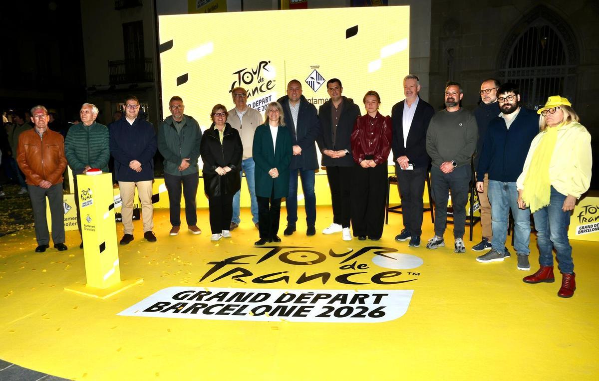 Acto de los 100 días, celebrado en la plaza de la Porxada de Granollers.