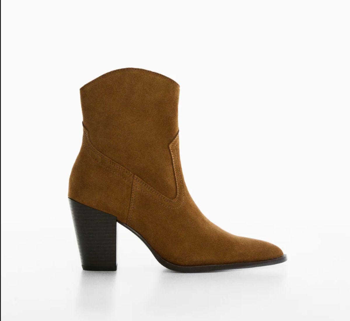 Botines camel de Mango