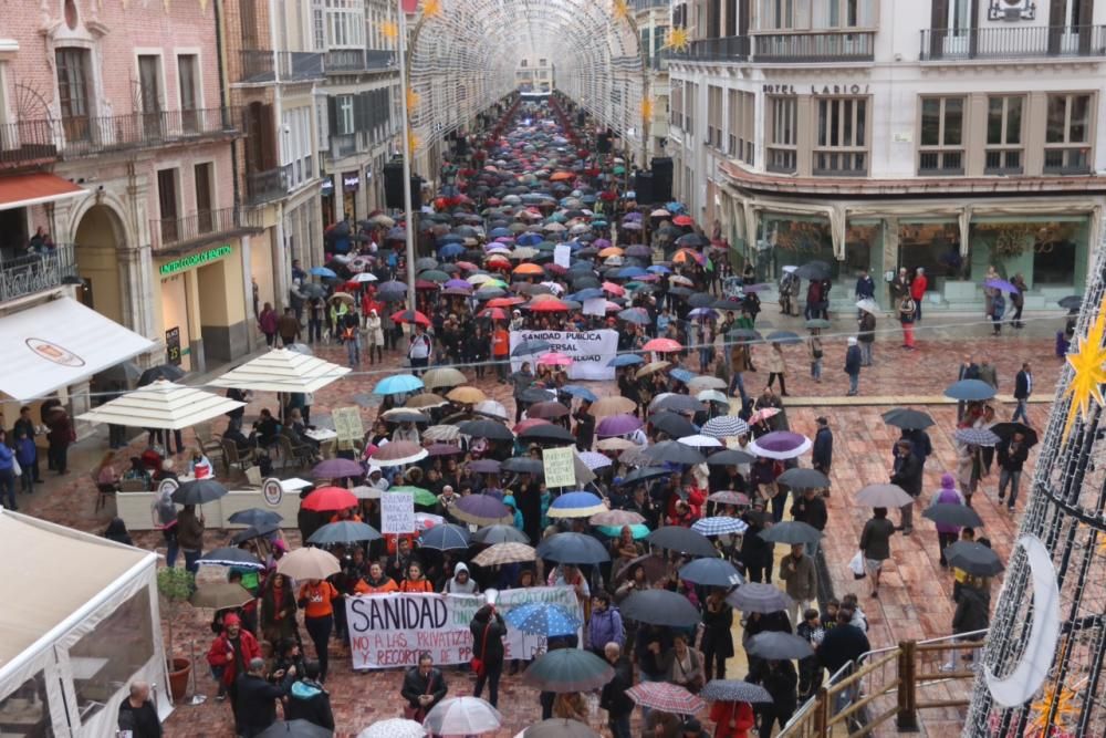 Marcha por la sanidad pública en Málaga