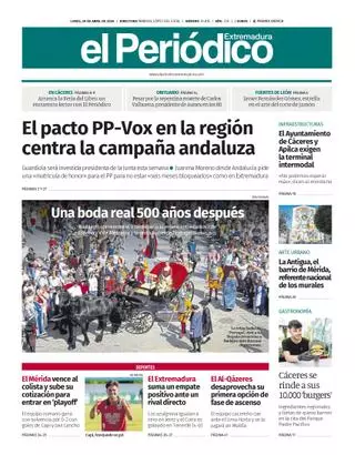 Consulta la portada correspondiente al día 20 de abril de 2026