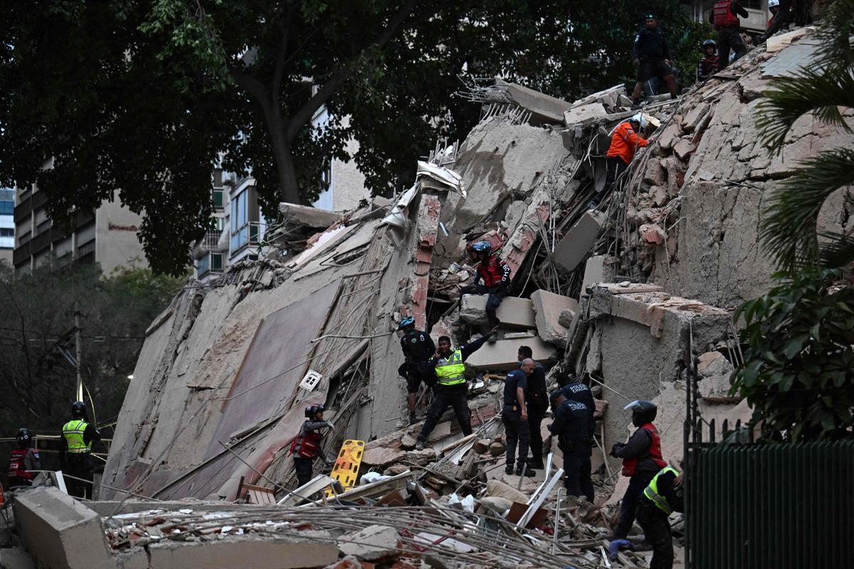 Destrozos causados en Caracas por el terremoto.
