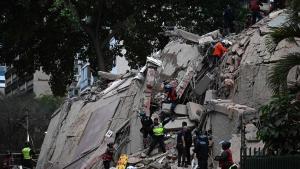 Destrozos causados en Caracas por el terremoto.