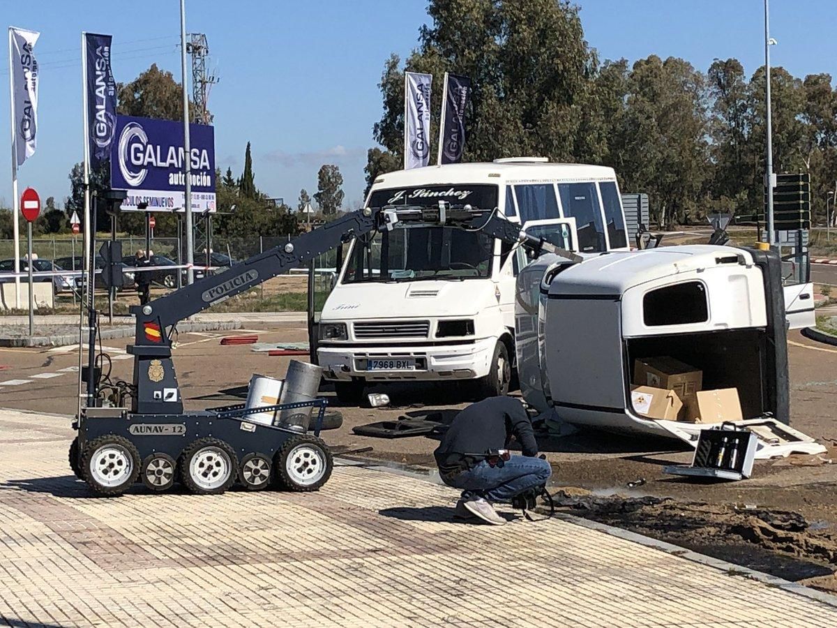 Simulacro de accidente radiológico transfronterizo en Badajoz