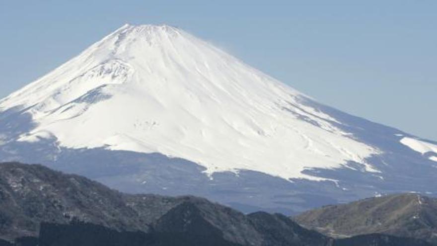 El volcán Fuji.