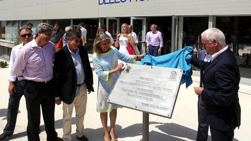 Momento de la inauguración del pabellón el pasado mes de julio.